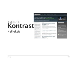 Faktor 4
Kontrast
Helligkeit




Design       58
 
