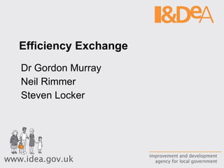 Efficiency Exchange  Dr Gordon Murray Neil Rimmer Steven Locker  