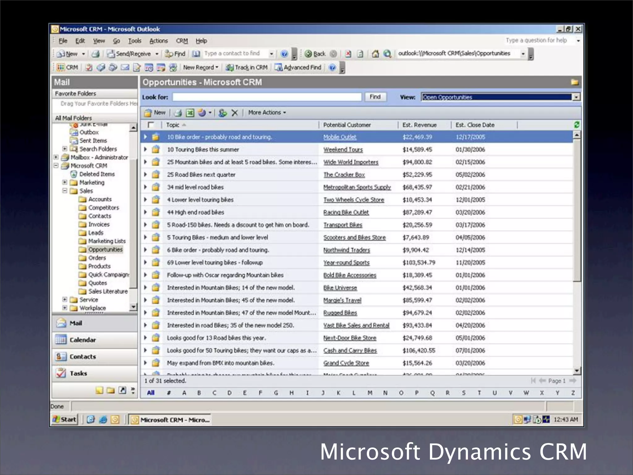 Microsoft Dynamics CRM
 