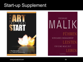 Start-up Supplement