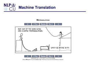 Machine Translation
 