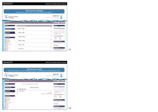 Moodle. Funcionalitats bàsiques i aplicació




                                Tipus de curs: setmanal
               Estructurem el curs en funció d’una temporalitat d’inici i de final.




                                                                                                                    11




                                                                      Moodle. Funcionalitats bàsiques i aplicació




                                  Tipus de curs: social
El principal objetiu del curs és l’adquisició/creació de coneixements a través del debat on-line.




                                                                                                                    12
 