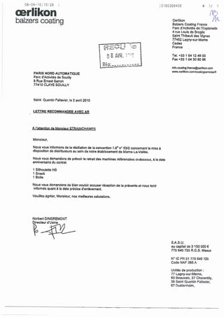 100408 Rar In Balzers   RéSiliation Contrat