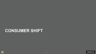 CONSUMER SHIFT



                 8
 