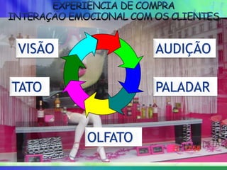 VISÃO AUDIÇÃO
PALADAR
OLFATO
TATO
 