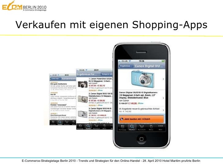 Verkaufen über iPhone Apps - ECOM 2010