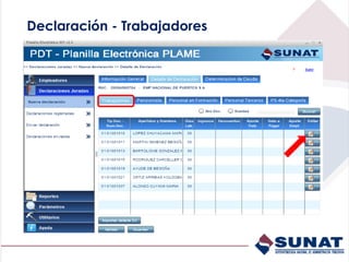 Declaración - Trabajadores
 