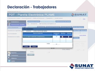 Declaración - Trabajadores
 