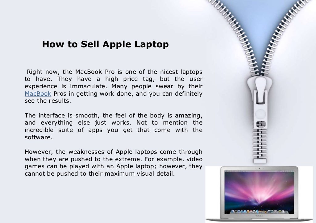How to Sell Apple Laptop