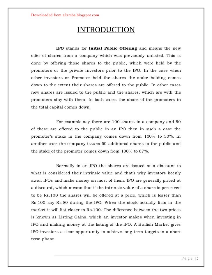 Smaller reporting company ipo