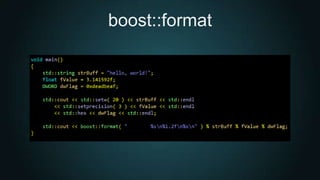 boost::format