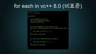 for each in vc++ 8.0 (비표준)