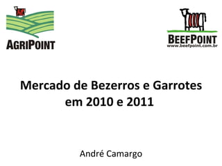 Mercado de Bezerros e Garrotes em 2010 e 2011   André Camargo 