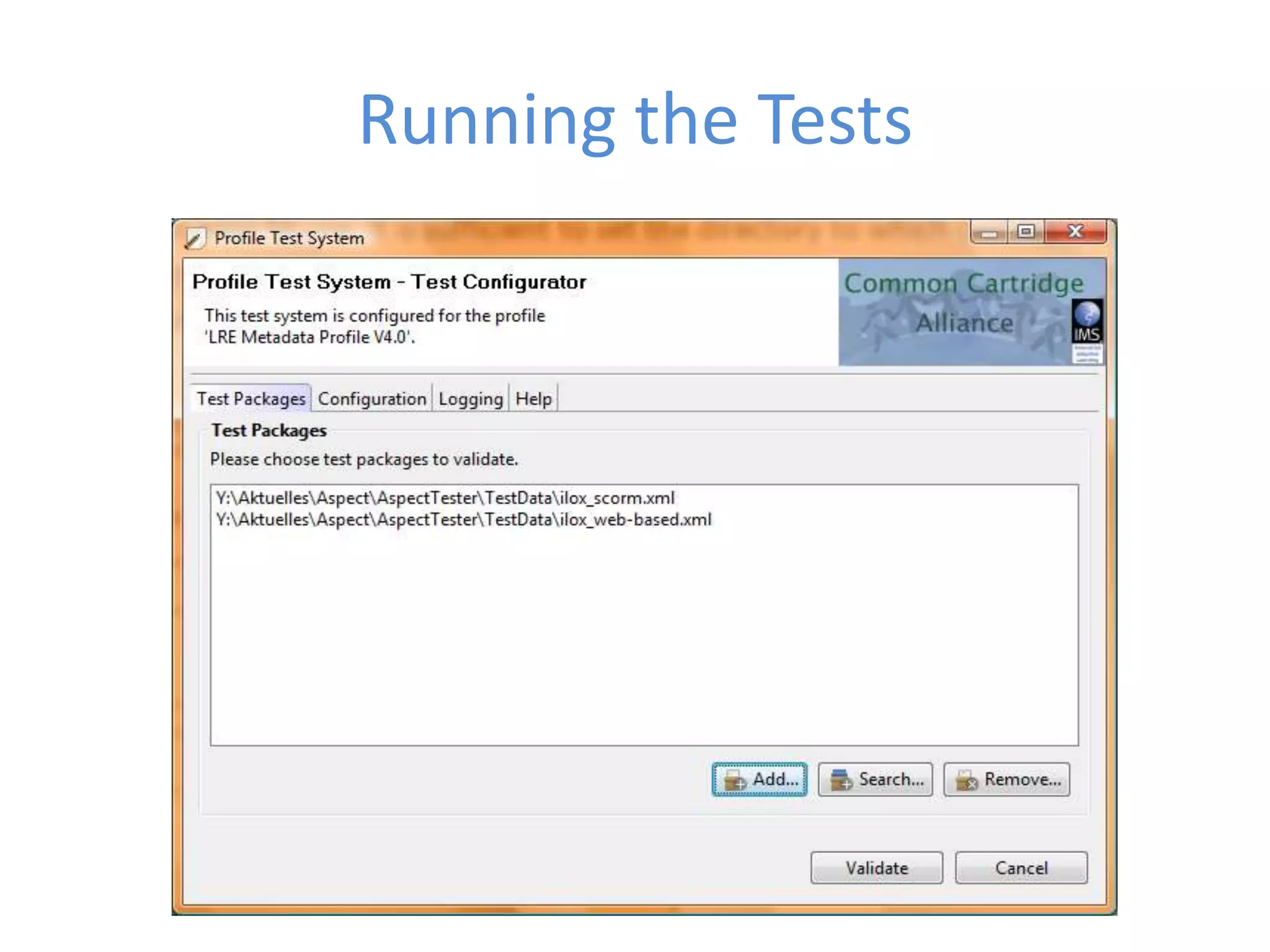 Running the Tests
 