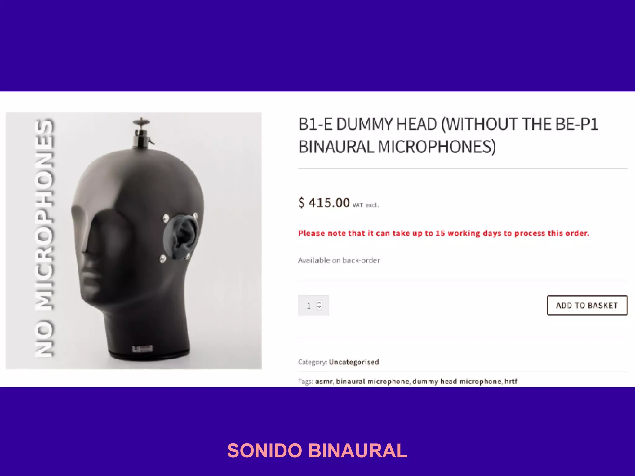 SONIDO BINAURAL
 