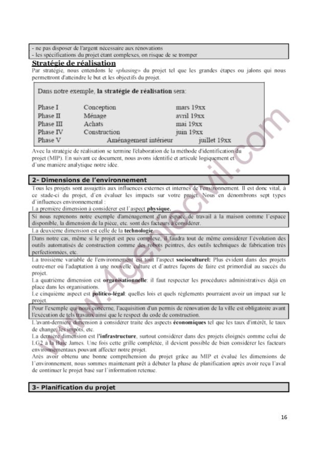 Cours de gestion de projet pdf