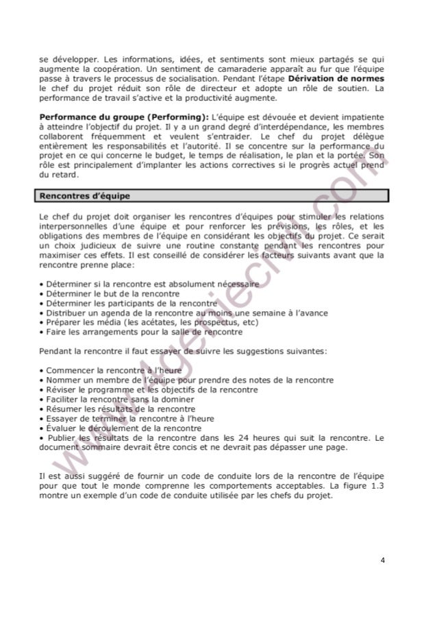 Cours Sur La Gestion Des Projets Pdf  Exemple de Projet