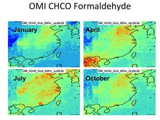 OMI CHCO Formaldehyde
January

April

July

October

 