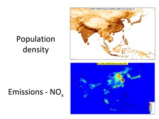 Population
density

Emissions - NOx

 