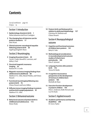 Neurodevelopmental Outcomes Of Preterm Birth From Childhood To Adult ...