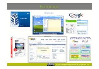 Entornos




      © 2010 Proyectalis Gestión de Proyectos S.L.
 