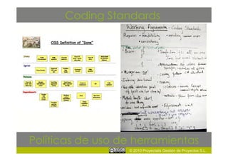 Coding Standards




Políticas de uso de herramientas
                  © 2010 Proyectalis Gestión de Proyectos S.L.
 