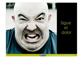 Sigue
                       el
                     dolor




© 2010 Proyectalis Gestión de Proyectos S.L.
 
