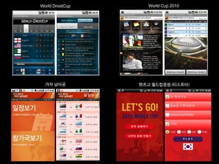 World DroidCup World Cup 2010
가자 남아공 렛츠고 월드컵응원 (티스토어)