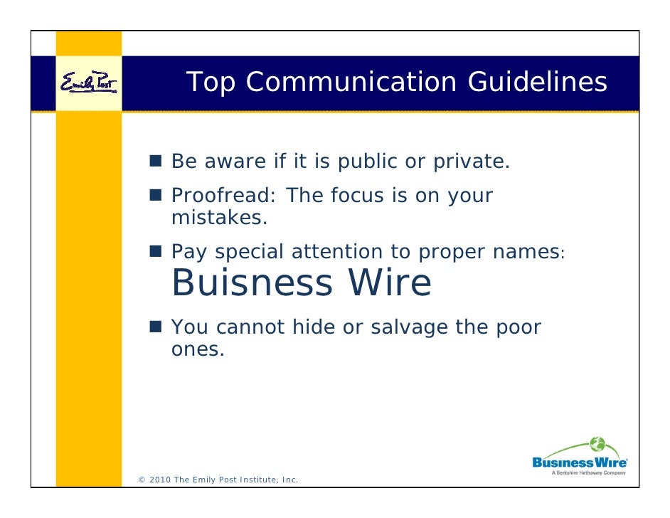 Etiquette for the Digital Age