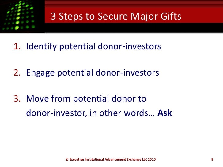 Major Gift Strategies That Work