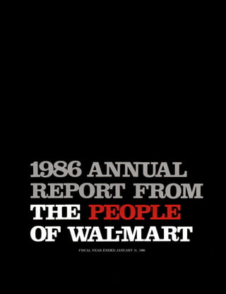 wal mart store1986Annual Report