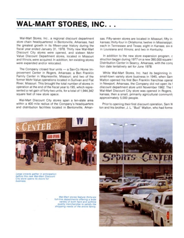 Wal Mart Store1978annual Report