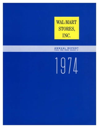 wal mart store1974Annual Report