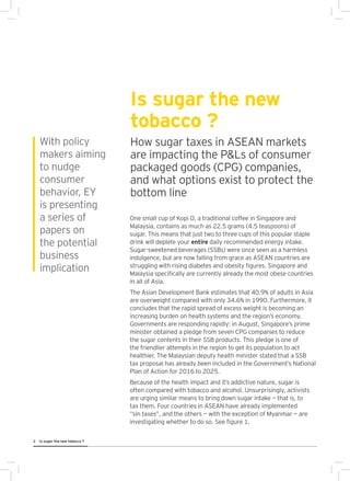 Is sugar the new tobacco ?