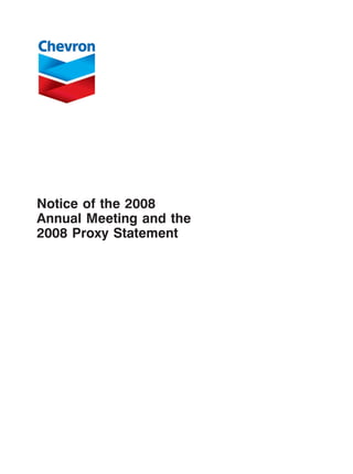 12APR200807090744




Notice of the 2008
Annual Meeting and the
2008 Proxy Statement
 