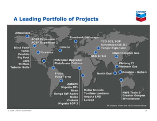 Chevron Upstream & Gas