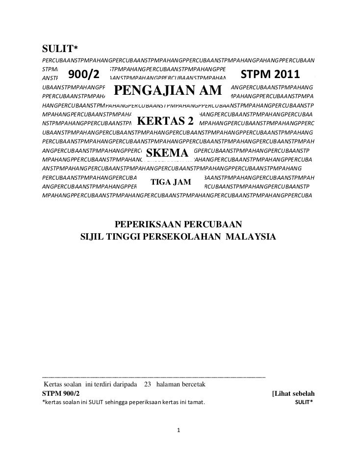 64784788-Percubaan-STPM-Pahang-2011-Skema-Pengajian-Am 