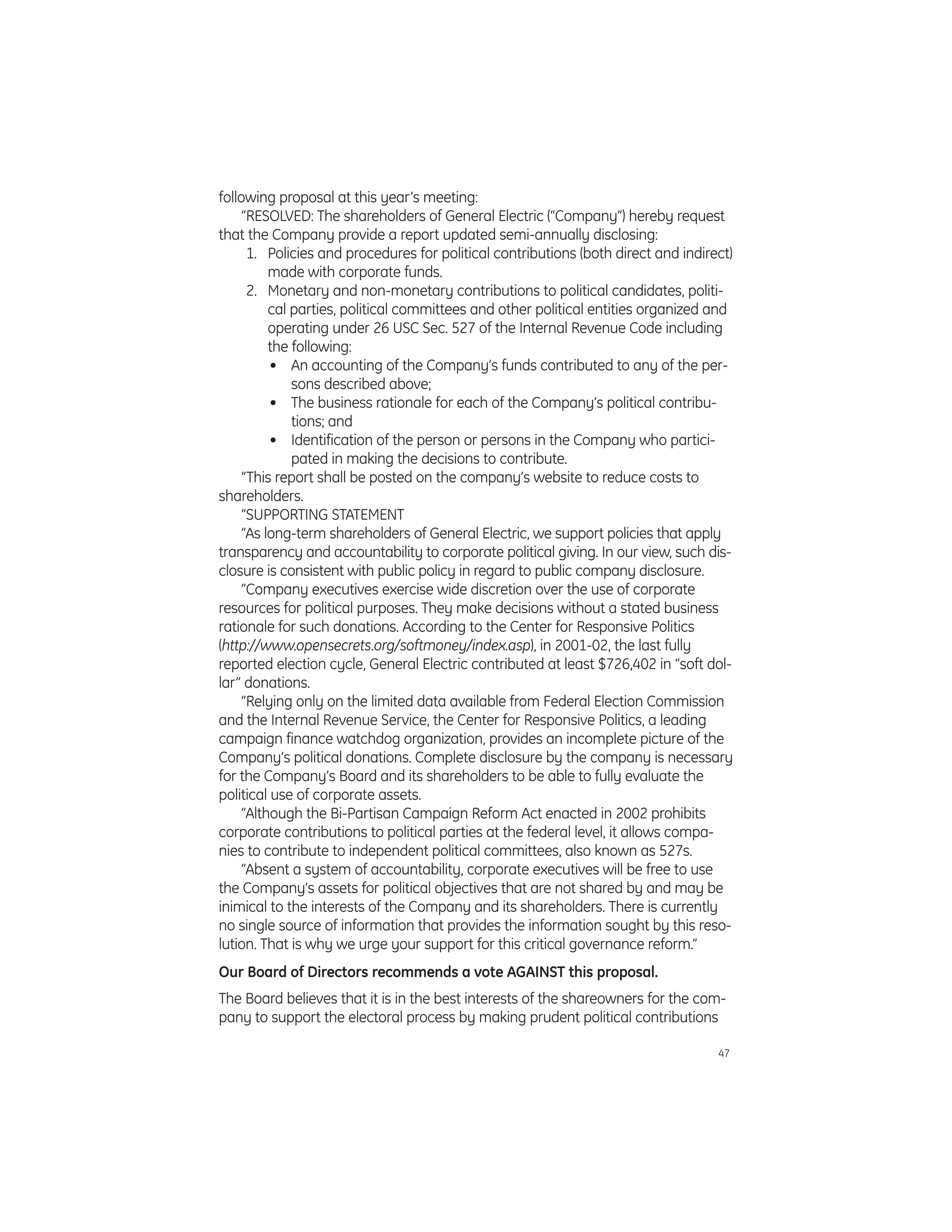 GE# 2005 Proxy Statement 