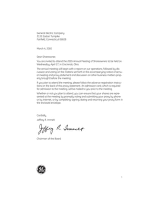 GE# 2005 Proxy Statement 
