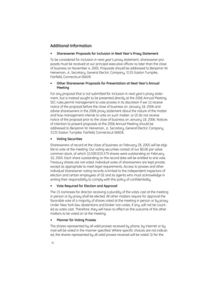 GE# 2005 Proxy Statement 