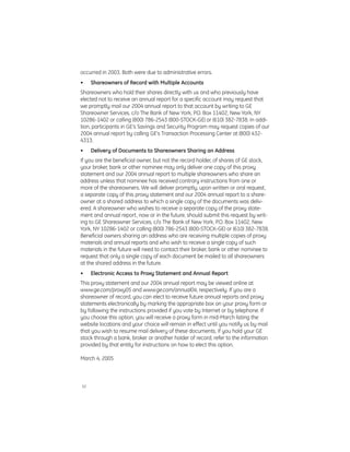 GE# 2005 Proxy Statement 