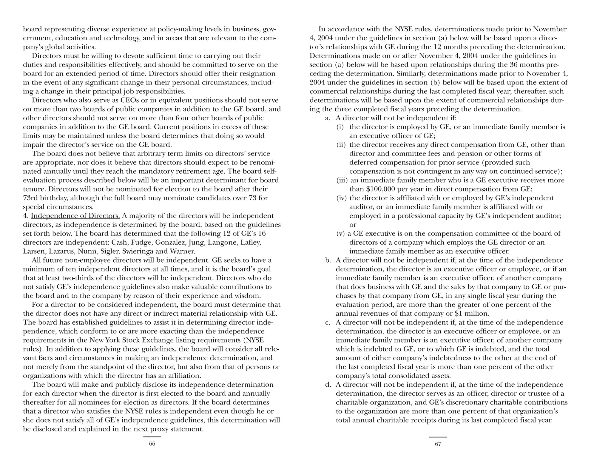 GE# 2004 Proxy Statement 
