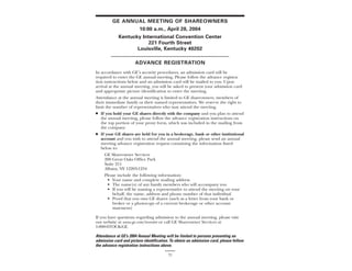 GE# 2004 Proxy Statement 