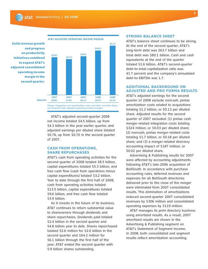 AT&T Quarterly Earnings 2Q 2008