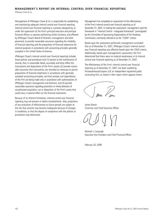 Chase Consolidated financial statements and Notes ( PDF