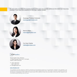 Indonesia Green Taxonomy: Towards a More Sustainable Financial System | PDF