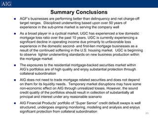 AIG Residential Mortgage Presentation - August 9, 2007
