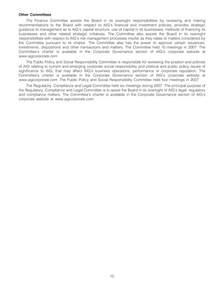 AIG AIG Annual Reports and Proxy Statements 2008 Proxy Statement