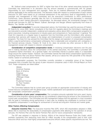 AIG AIG Annual Reports and Proxy Statements 2008 Proxy Statement