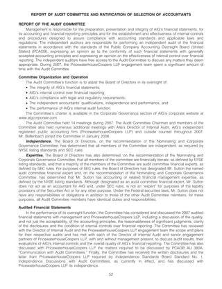 AIG AIG Annual Reports and Proxy Statements 2008 Proxy Statement